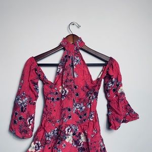 Floral Off Shoulder Cute Blouse